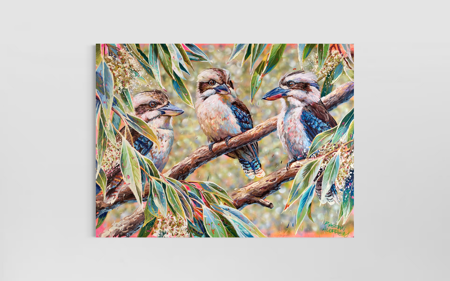 Three Kookaburras- Original Artwork