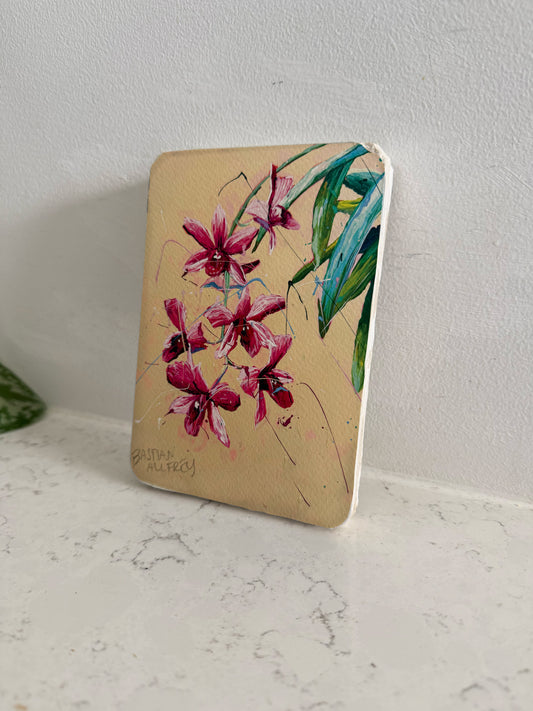 Vappodes Phalaenopsis - Hand Embellished Tile