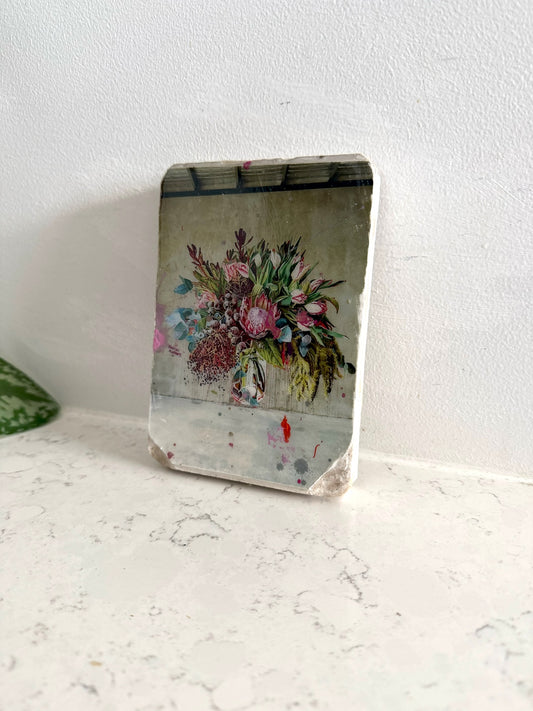 Coolum Bouquet - Hand Embellished Tile