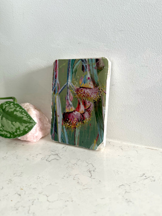 Eucalyptus #3 - Hand Embellished Tile