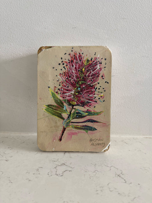 Callistemon - Hand Embellished Tile