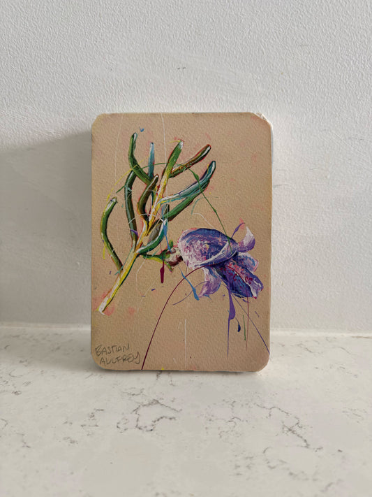 Eremophila - Hand Embellished Tile