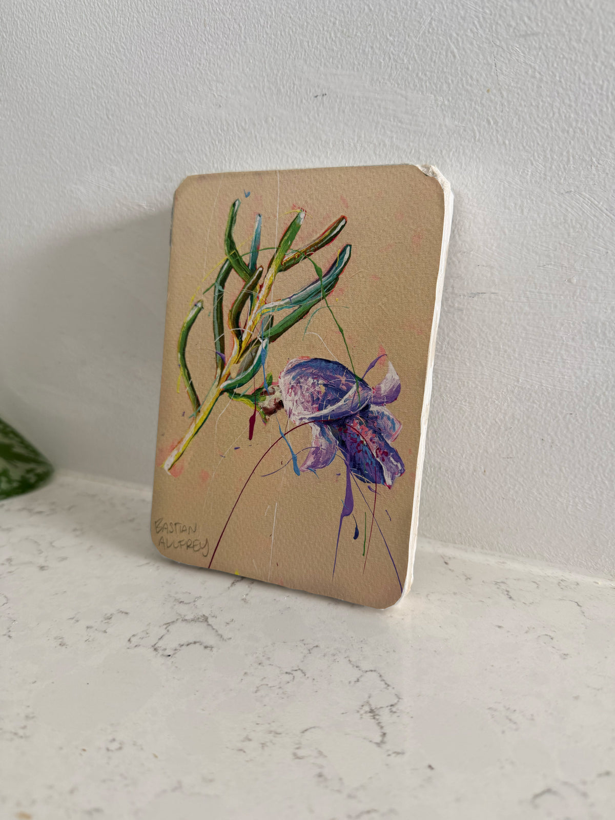 Eremophila - Hand Embellished Tile