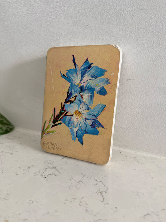 Lechenaultia Biloba - Hand Embellished Tile