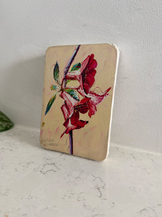 Rhododendron - Hand Embellished Tile