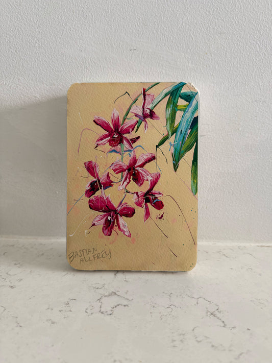 Vappodes Phalaenopsis - Hand Embellished Tile