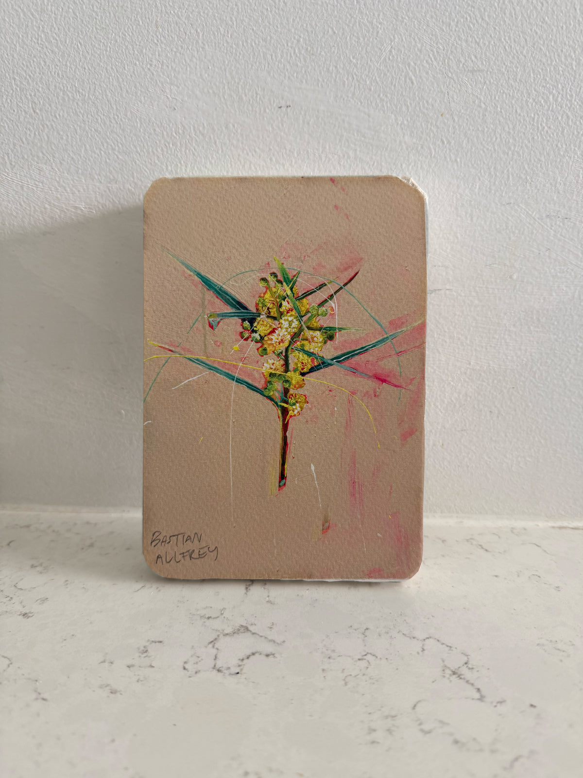 Acacia - Hand Embellished Tile