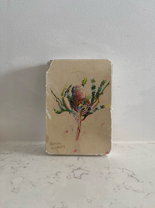 Banksia - Hand Embellished Tile