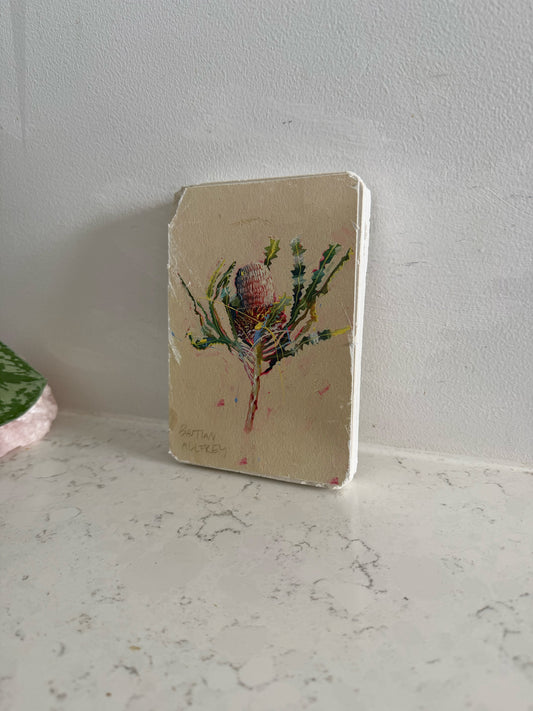 Banksia - Hand Embellished Tile