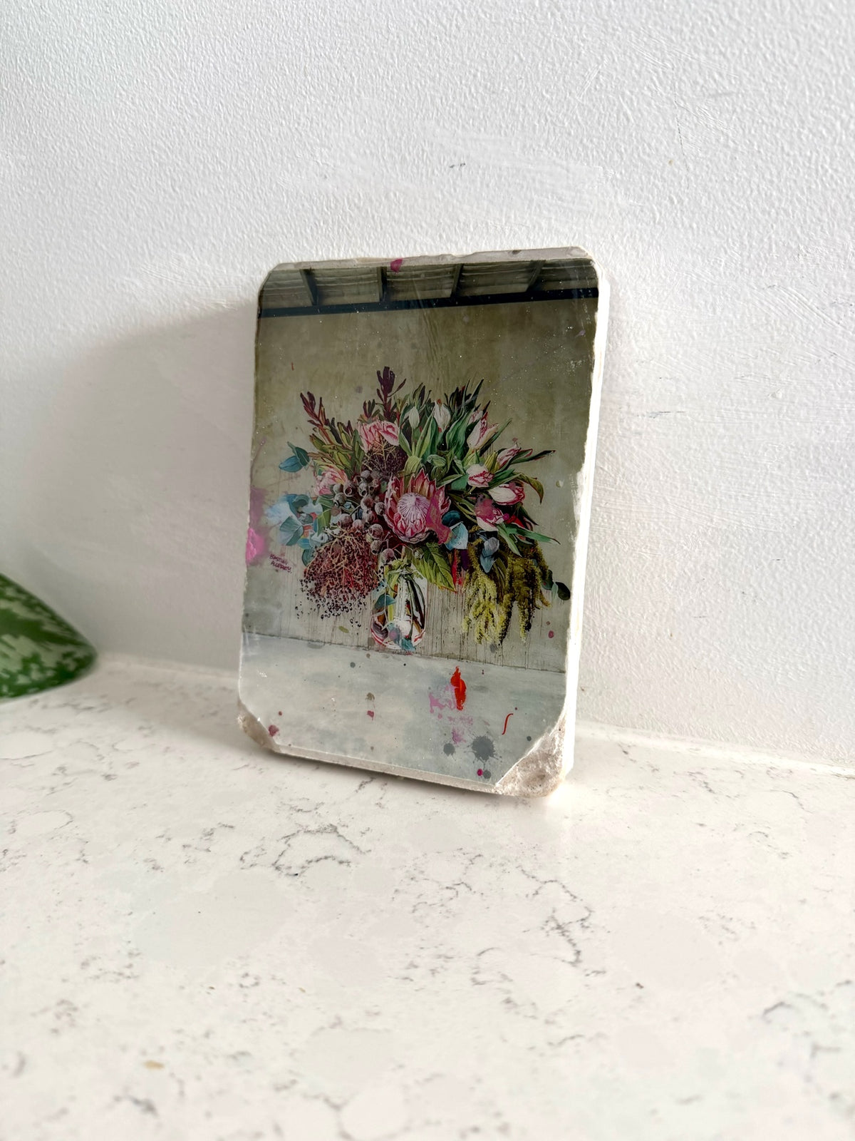 Coolum Bouquet - Hand Embellished Tile