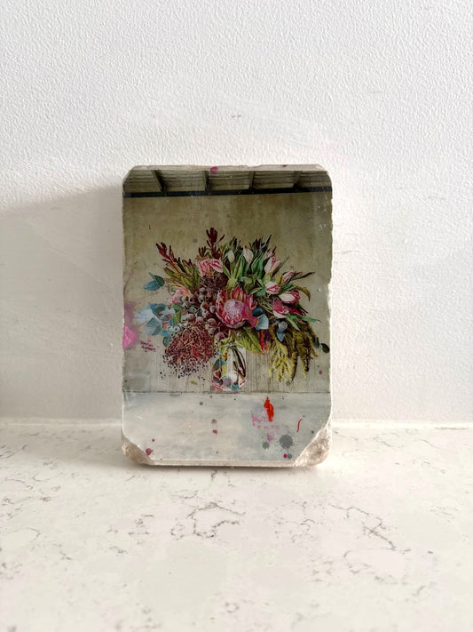 Coolum Bouquet - Hand Embellished Tile