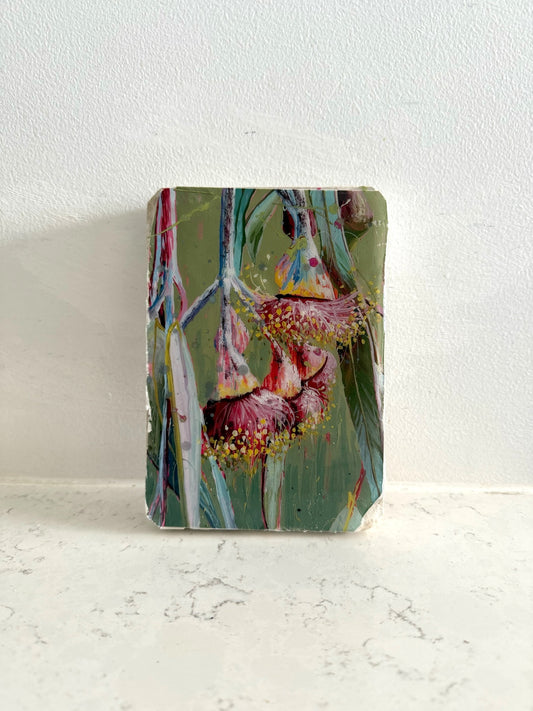 Eucalyptus #3 - Hand Embellished Tile