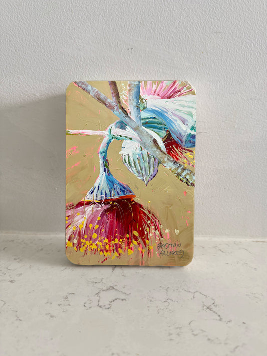 Eucalyptus #1 - Hand Embellished Tile