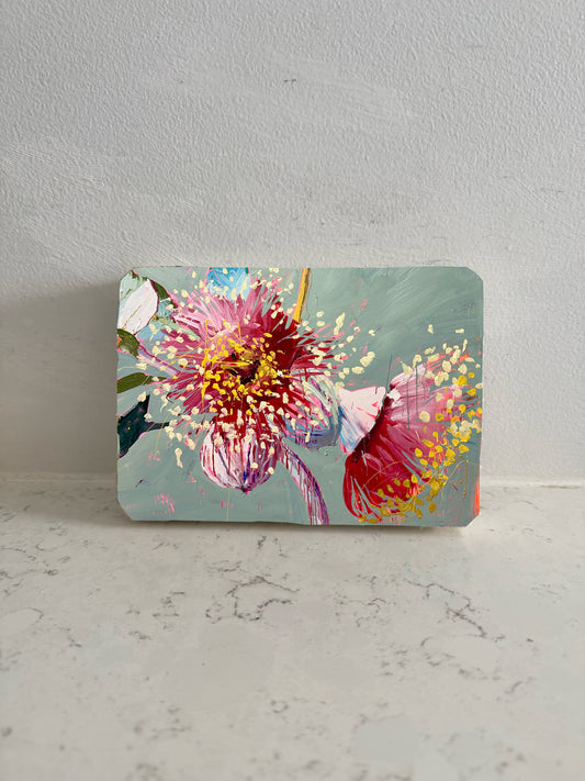 Eucalyptus #2 - Hand Embellished Tile
