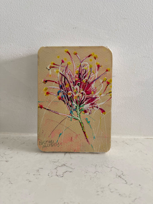 Grevillea - Hand Embellished Tile