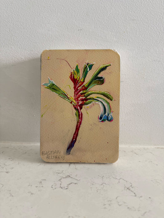 Kangaroo Paw - Hand Embellished Tile
